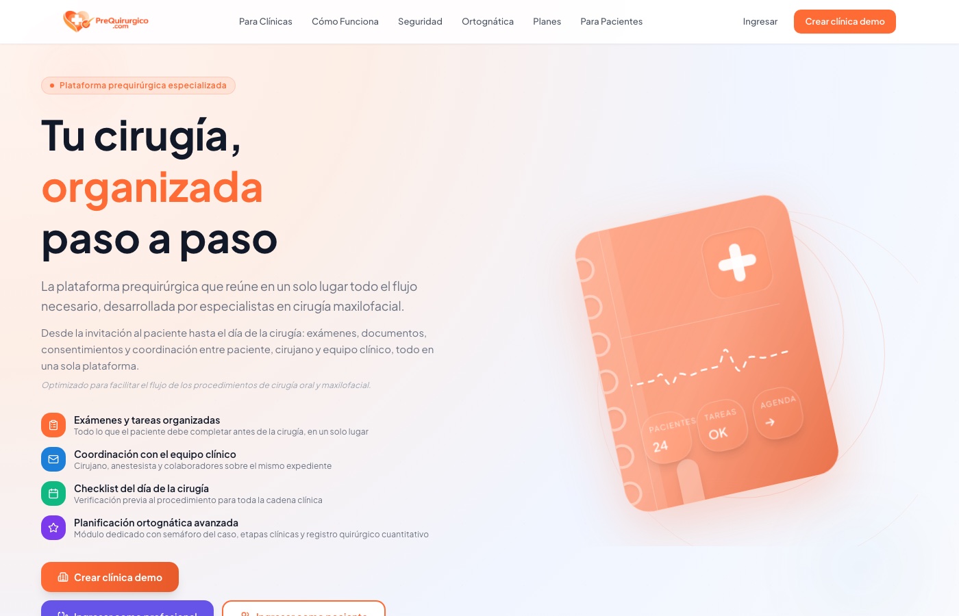 prequirurgico.com — plataforma de gestión prequirúrgica